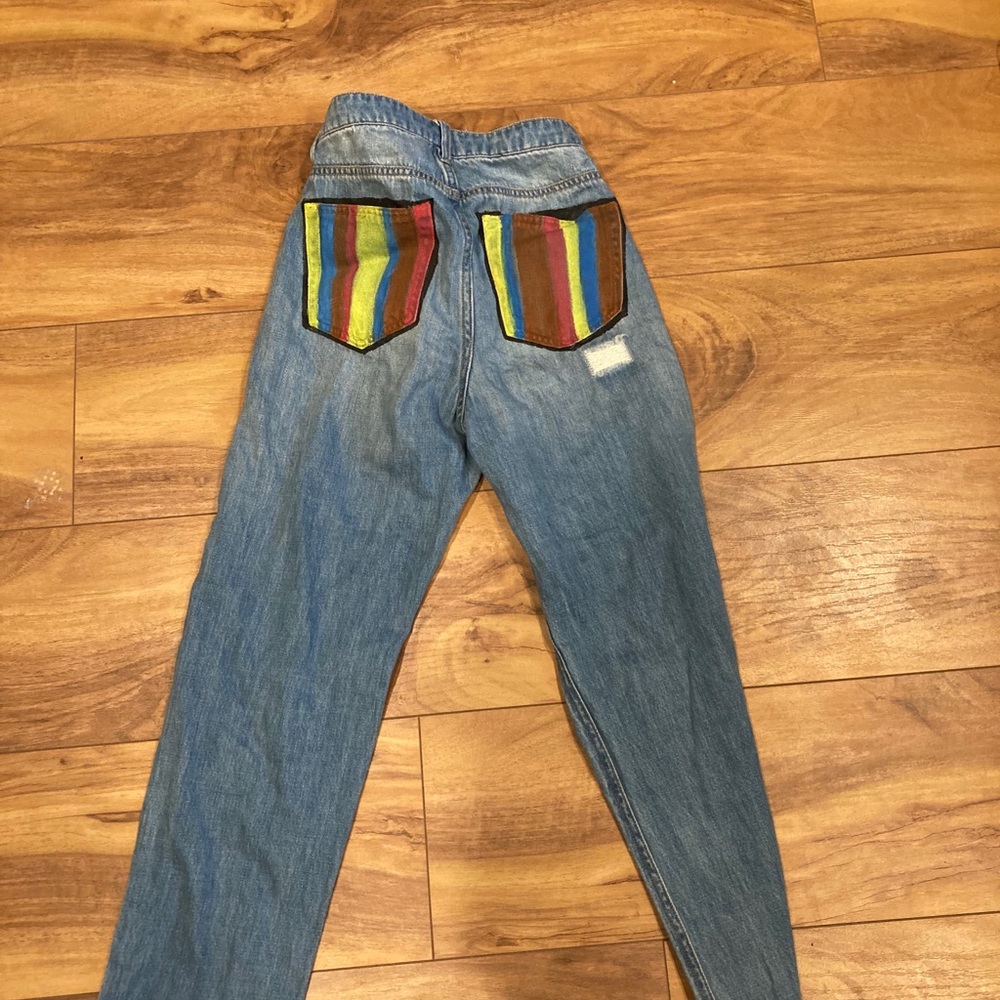 Painted jeans